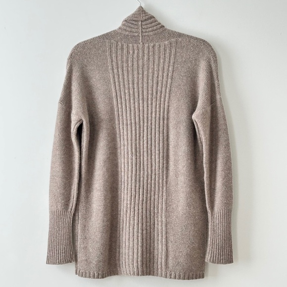 Ann Taylor LOFT Beige Shawl Collar Open Cardigan - Picture 10 of 16